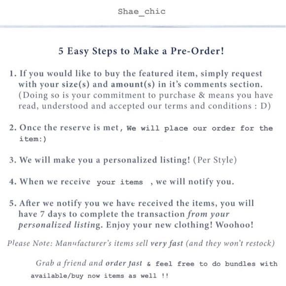 ๐ buy PRE-ORDER Items from this post! :) not4sale - Picture 2 of 2